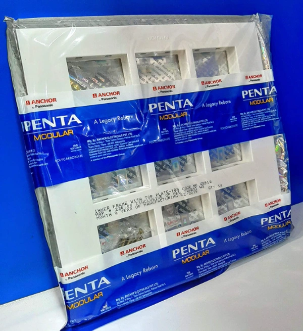 Anchor by Panasonic Penta Modular Polycarbonate 18m Horizontal Plates Set - 18 M, White, NA